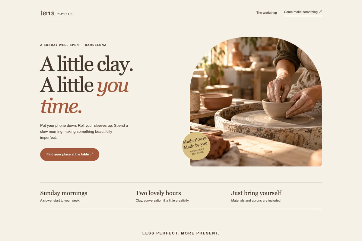 Screenshot of Terra Clay Club